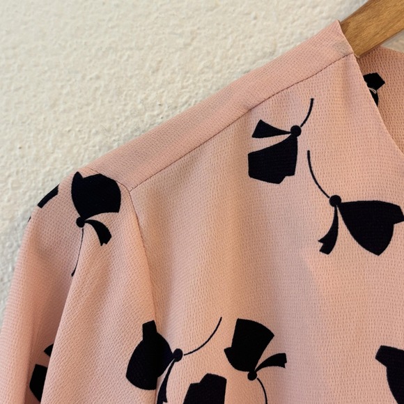 Ann Taylor Pink Ruffle Top Womens Size S Tiered Peplum Feminine Valentines - Picture 5 of 10